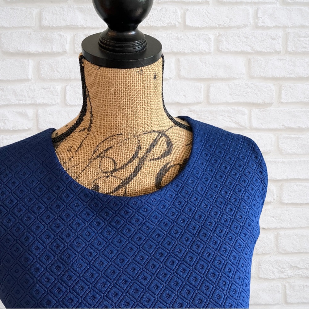 Tommy Hilfiger Scuba Midi Dress | 16 | Sleeveless | Royal Blue
